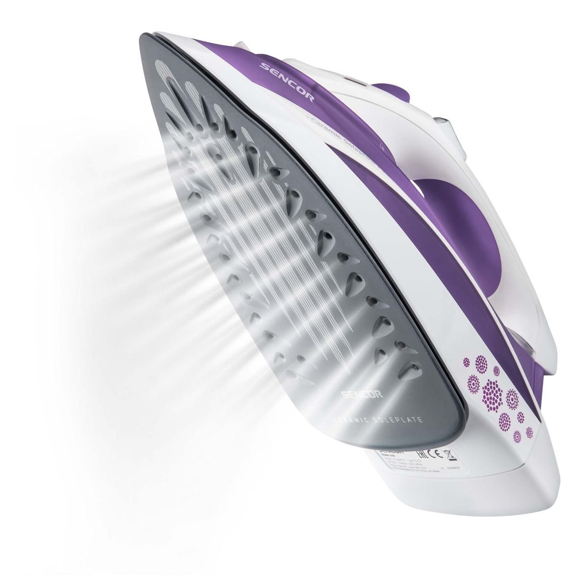 SENCOR 2200W Iron, Ceramic Soleplate - Purple - Image 16
