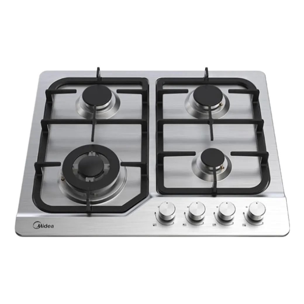 Midea Built-In Gas Hob, 4 Burners, Stainless Steel - Image 4