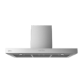T-Shape Hood with Black Panel, 90cm, 600m3/h, Stainless Steel - Image 5