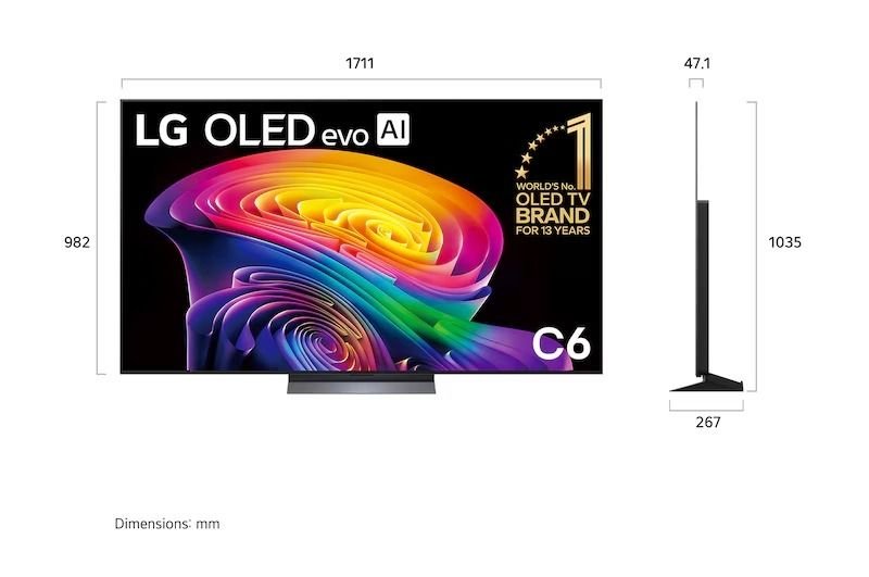 LG 83 Inch OLED evo AI C6 4K Smart TV 2026 - Image 10