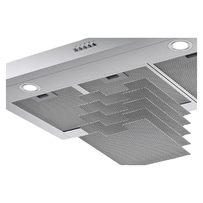 T-Shape Hood with Black Panel, 90cm, 600m3/h, Stainless Steel - Image 20