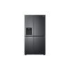 Net 635(L) Side-by-Side with UVnano® Water Dispenser in Matte Black Finish Fridge + Free Fleece and Storage Jars