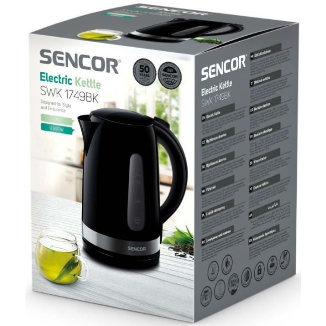 SENCOR 1.7L Kettle - 2200W, Black - Image 15