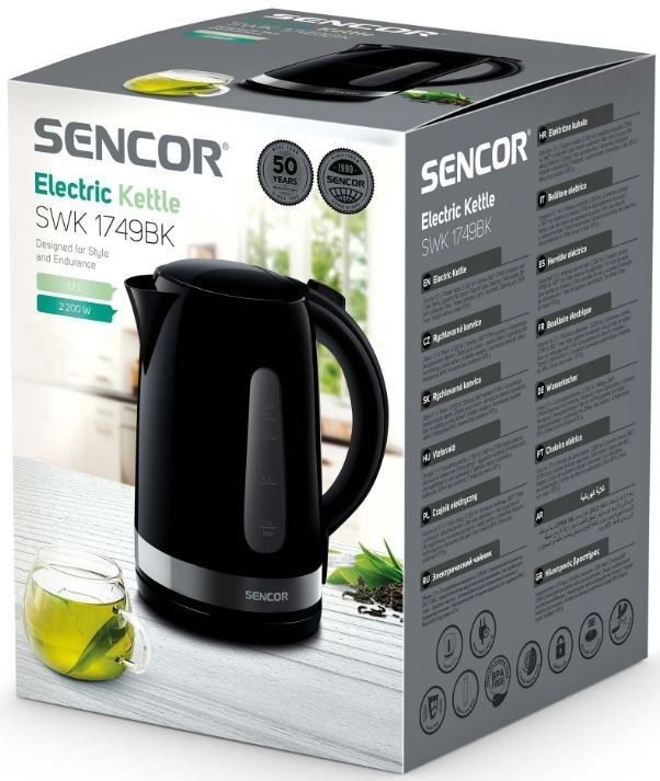 SENCOR 1.7L Kettle - 2200W, Black - Image 16